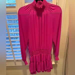 Krisa drop waist dress with long sleeves